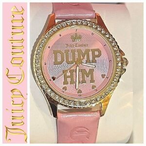 Juicy Couture Dump Him Logo Band Watch